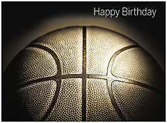 Basketball Birthday Card D9048U-Y